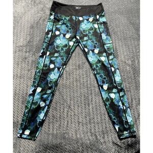 Constantly Varied Gear CVG Mermaid Skull Sea Green Crossfit Leggings‎ Lg Pockets